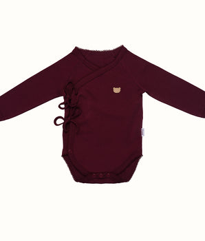 BLACK GRAPE WRAP BODYSUIT