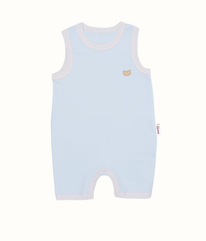 PINK & BLUE SLEEVELESS OVERALL